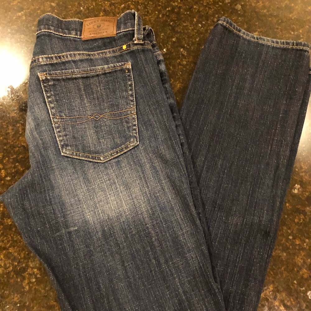 Lucky Brand Sweet Straight Dark Blue Size 6/28R